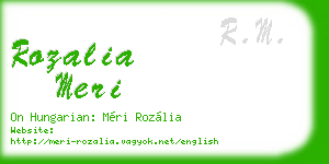 rozalia meri business card